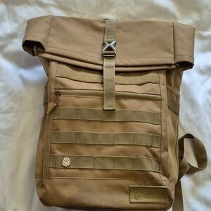Samurai Tactical Ronin Day Canvas Backpack Desert Clay